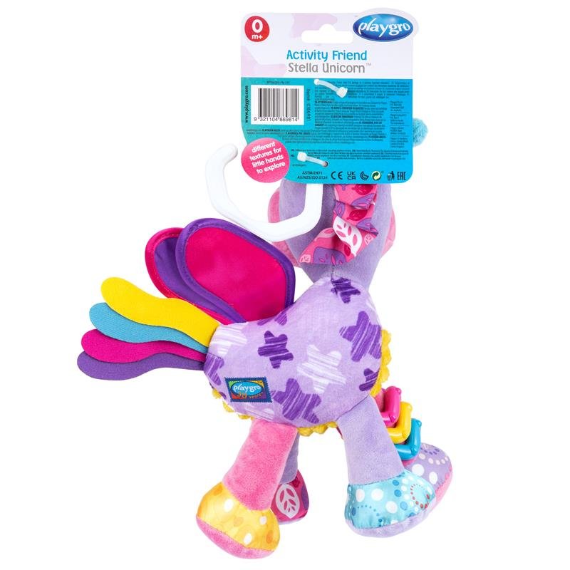 Playgro 婴儿活动玩偶 独角兽 Stella
