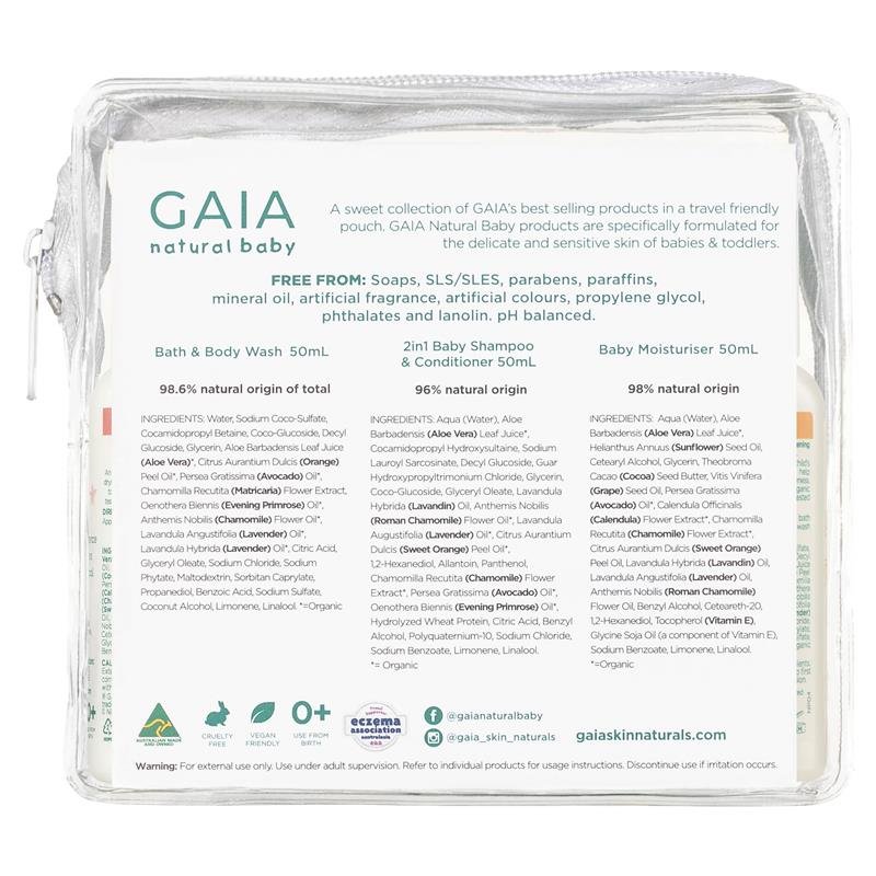 Gaia Natural Baby 婴儿洗护旅行装套装 (Mini Traveller)