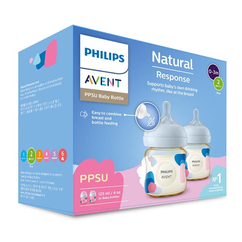 Avent 新安怡 自然原生 PPSU 婴儿奶瓶 125ml 2个装