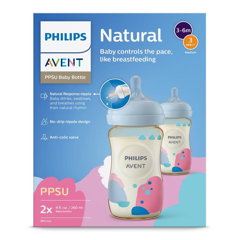 Avent 新安怡 自然原生 PPSU 婴儿奶瓶 260ml 2个装