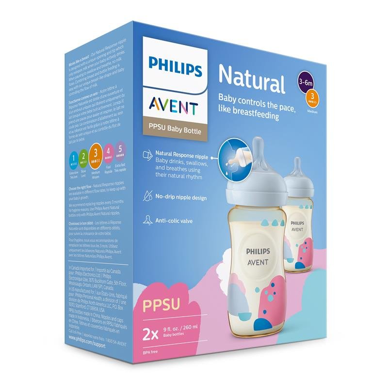 Avent 新安怡 自然原生 PPSU 婴儿奶瓶 260ml 2个装