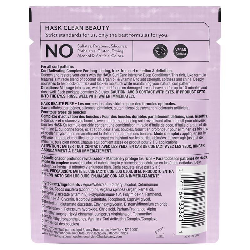 Hask Curl Care Intensive Deep Conditioner Packet 50g