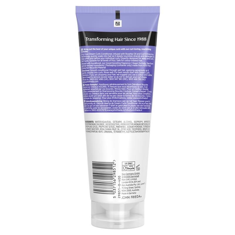 John Frieda Frizz Ease Dream Curls SLS Conditioner 250ml