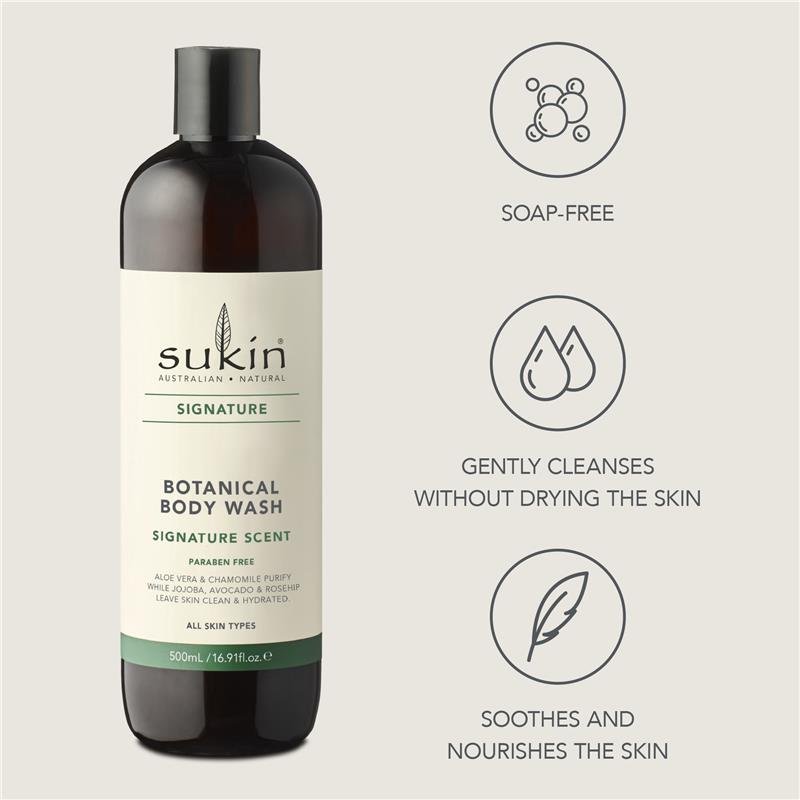 Sukin Signature Botanical Body Wash 500ml