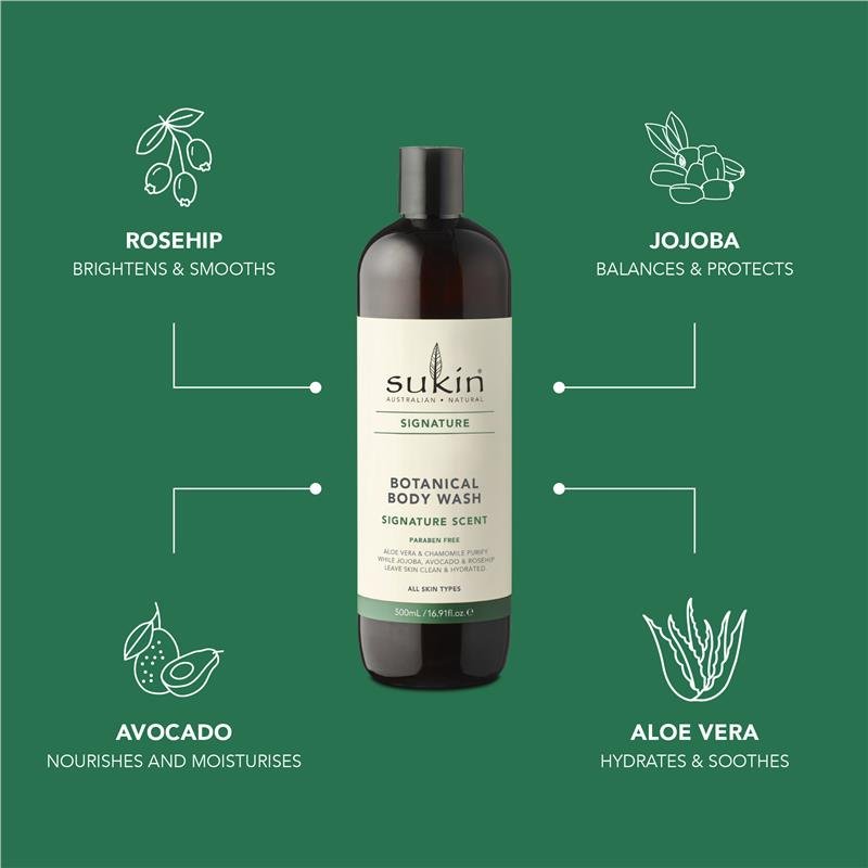 Sukin Signature Botanical Body Wash 500ml