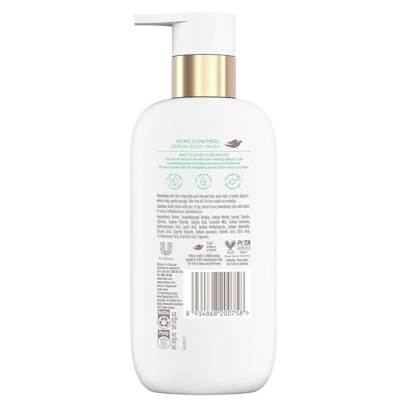 Dove Serum Body Wash Acne Control with Salicylic Acid 300ml