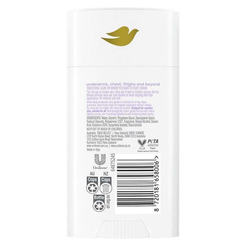 Dove Women Whole Body Deodorant Stick Lavender & Camomile 81g