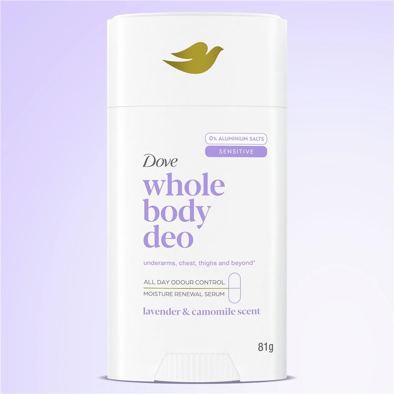 Dove Women Whole Body Deodorant Stick Lavender & Camomile 81g