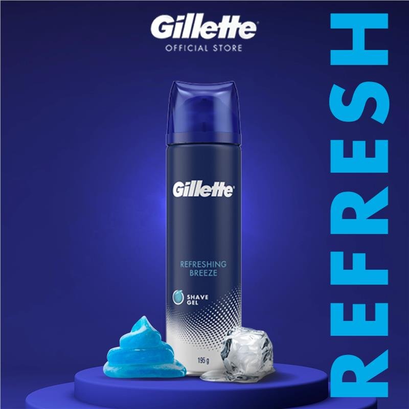 Gillette Sensitive Moisturising Shave Gel 195g