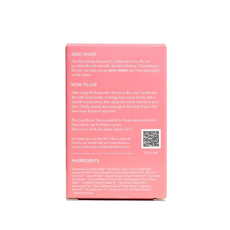 Freshwater Farm Australia Rosewater Cleansing Conditioner Bar 70g