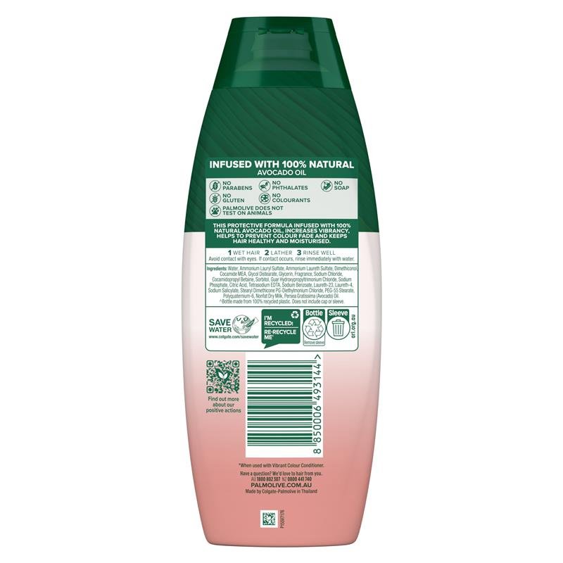Palmolive Naturals Vibrant Colour Treated Hair Shampoo Pomegranate & Avocado 350mL