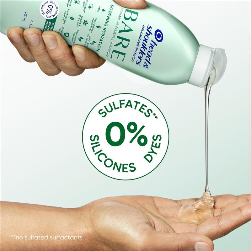 Head & Shoulders BARE Soothing Hydration Shampoo 400ml
