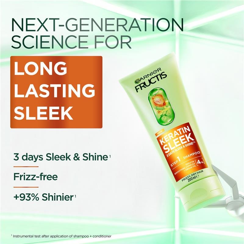 Garnier 卡尼尔 角蛋白顺滑洗发水 200ml