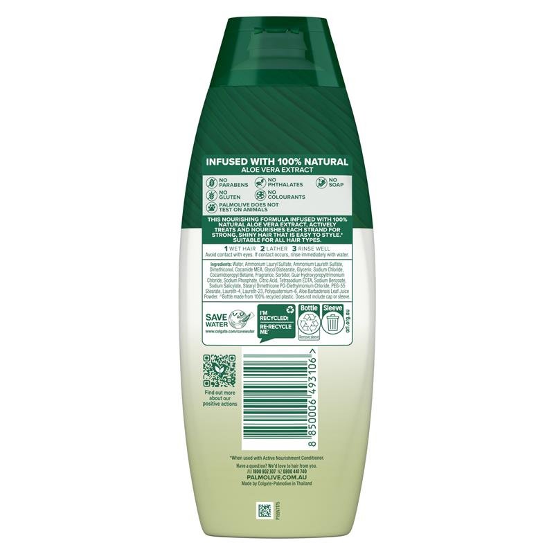 Palmolive Naturals Active Nourishment Normal Hair Shampoo Aloe Vera & Fruit Vitamins 350mL