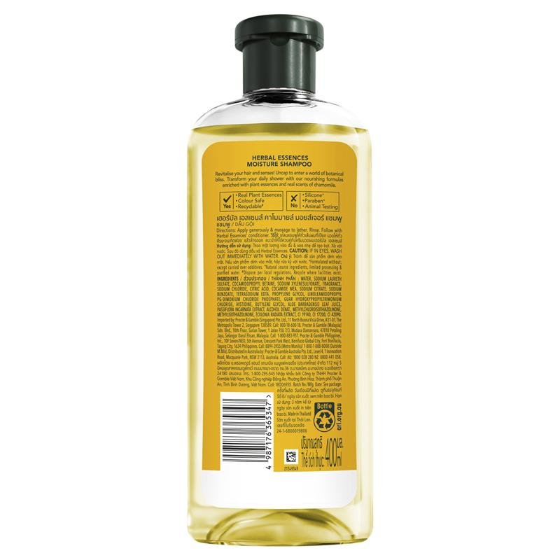 Herbal Essences Shampoo Moisture Chamomile Haircare 400ml