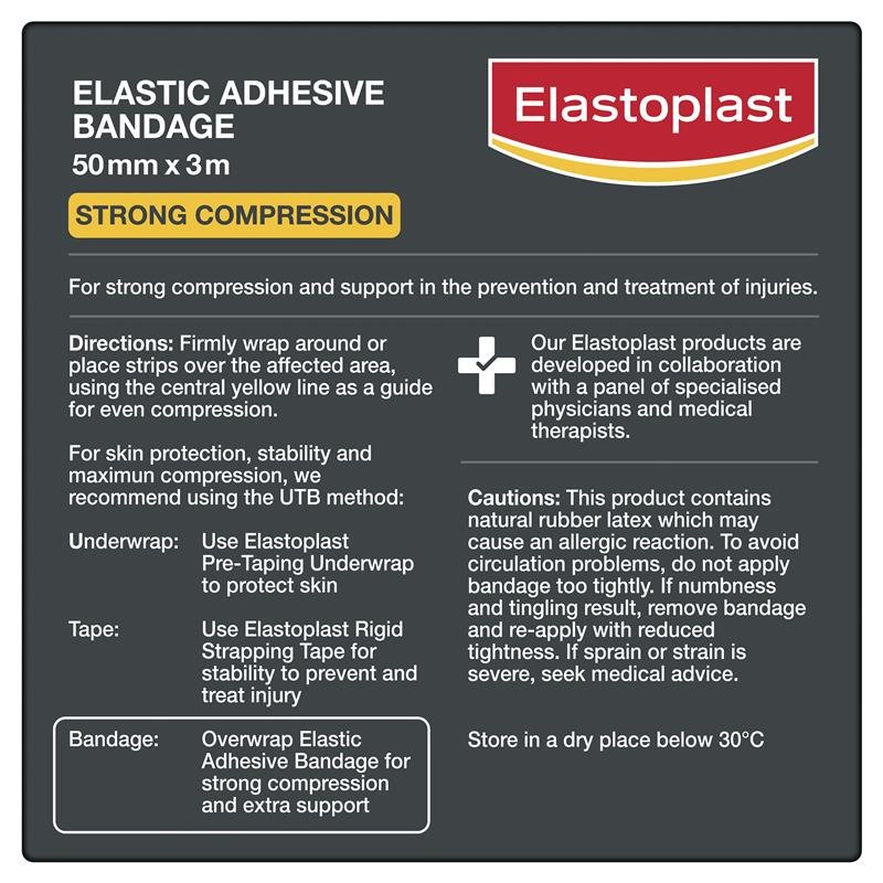 Elastoplast Sport Elastic Adhesive Bandage 50mmX3m Roll