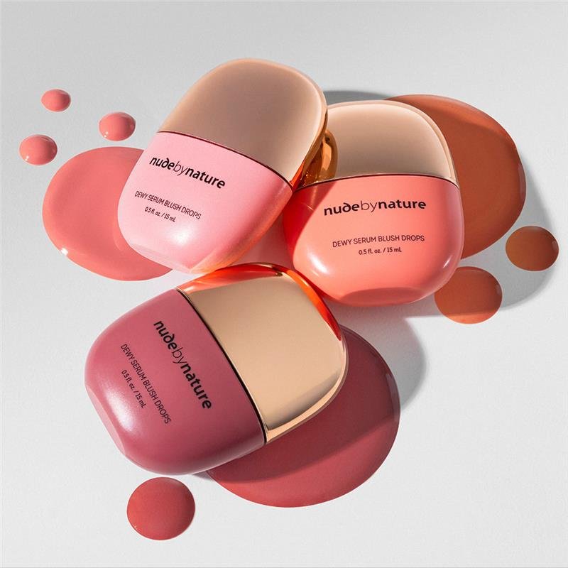 Nude By Nature Dewy Serum Blush Drops 02 Warm Rose 15ml