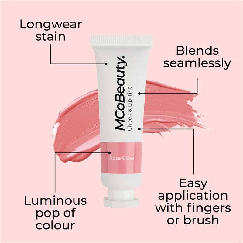 MCoBeauty Cheek & Lip Tint Rose Glow NEW