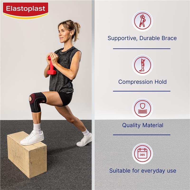 Elastoplast 功能型护膝 髌骨开孔款 大号 L