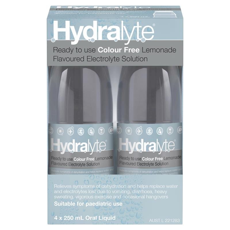 Hydralyte 无色素电解质口服液 柠檬水味 4×250ml