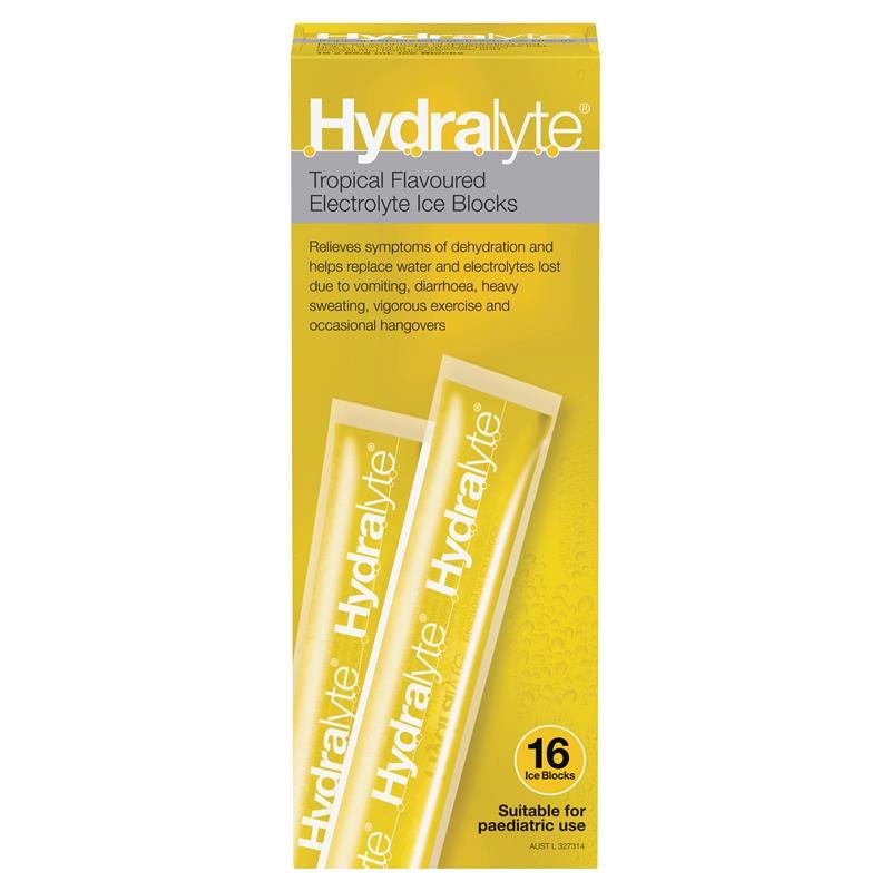 Hydralyte 电解质冰棒 热带水果味 16支