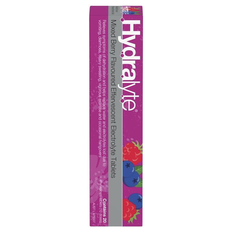 Hydralyte 电解质泡腾片 综合莓果味 20片