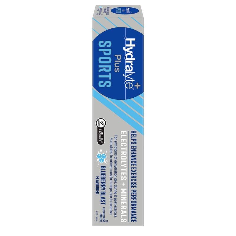 Hydralyte Plus Sport Blueberry Blast 20 Effervescent Tablets