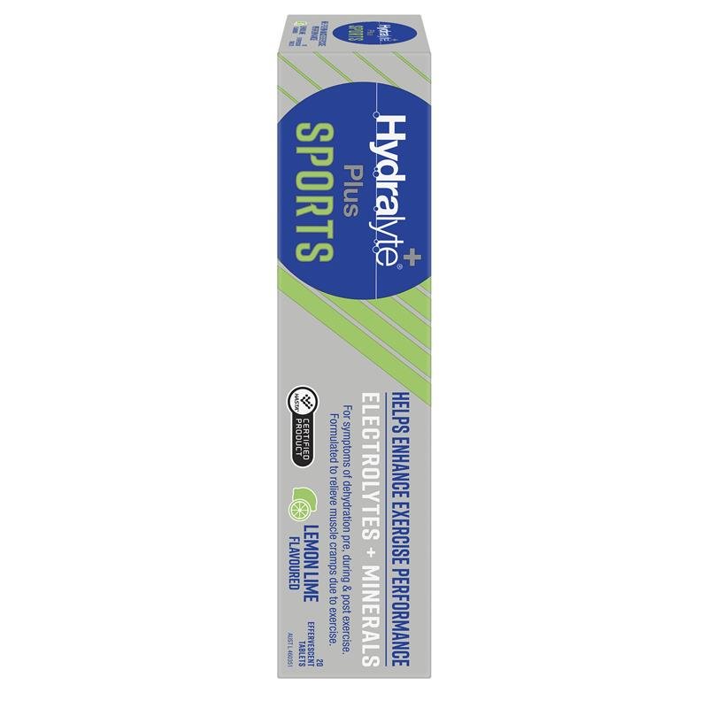 Hydralyte Plus Sport 运动电解质泡腾片 柠檬青柠味 20片