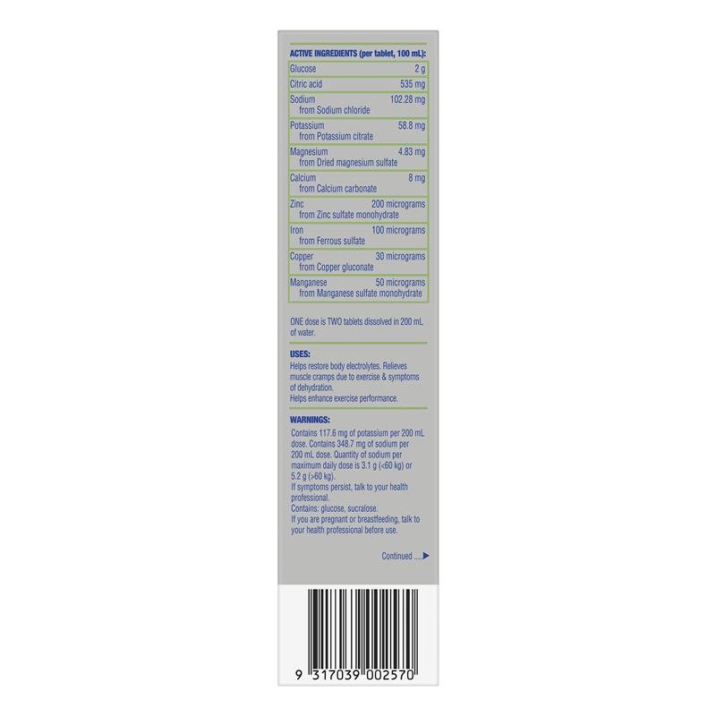Hydralyte Plus Sport 运动电解质泡腾片 柠檬青柠味 20片