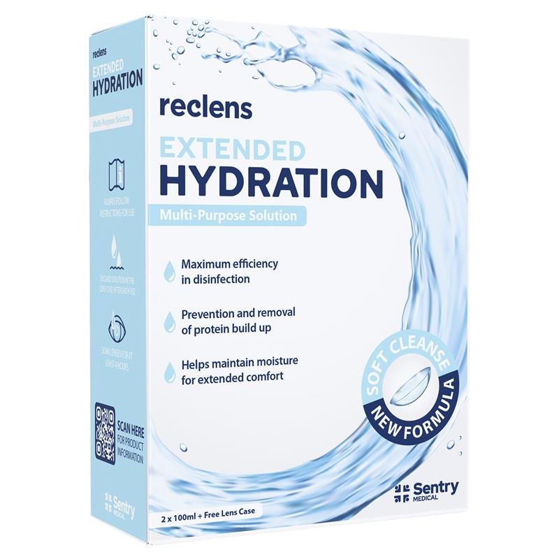 Reclens Extended Hydration Multipurpose Solution 2 x 100ml