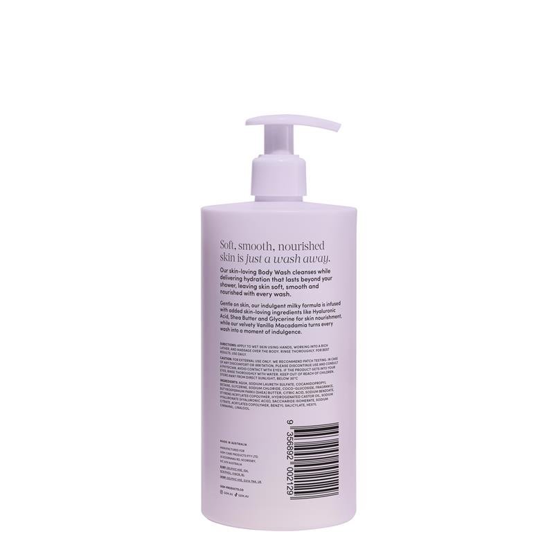 Gem Skin-Loving Vanilla Macadamia Body Wash 500ml Exclusive Size