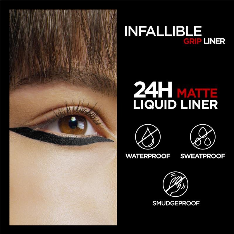 L'Oreal Paris Infallible Grip 24H Matte Liquid Liner 01 Ink