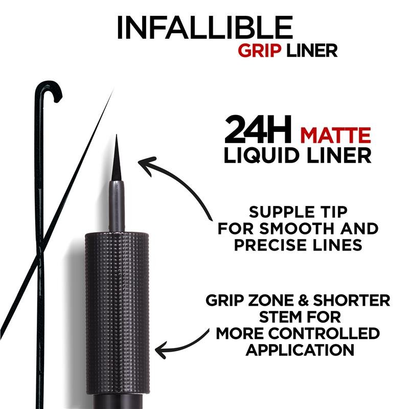 L'Oreal Paris Infallible Grip 24H Matte Liquid Liner 01 Ink