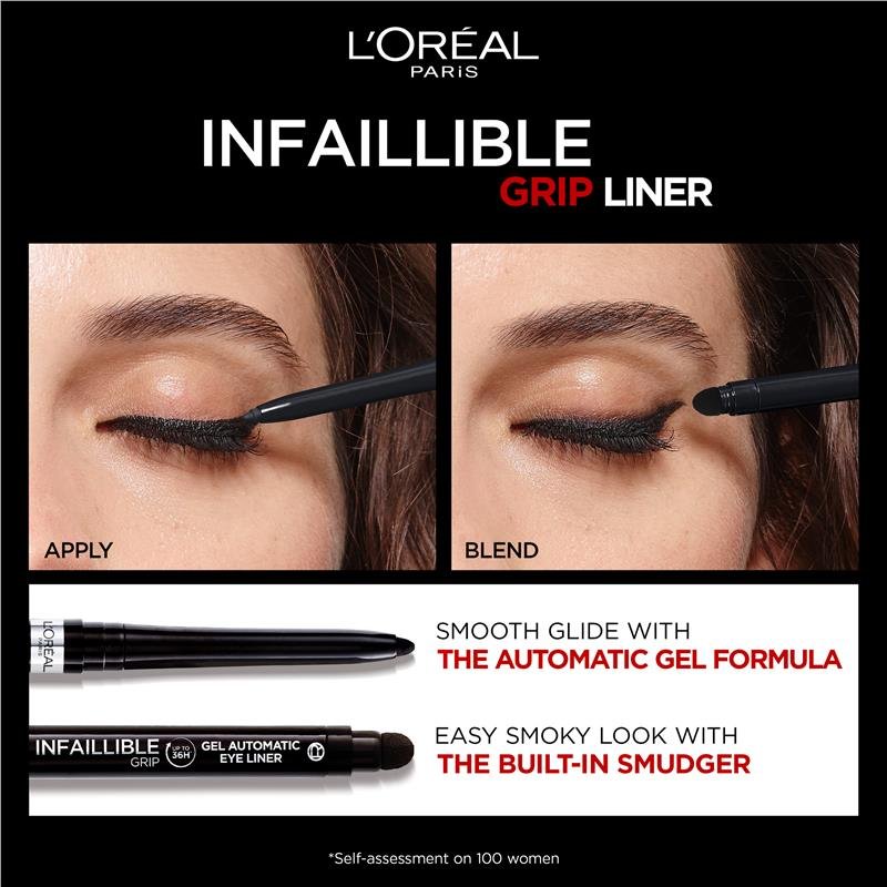 L'Oreal Paris Infallible Grip 36H Gel Automatic Eye Liner 12 Bronzed Expressso