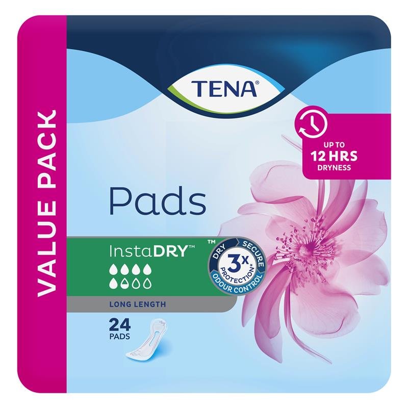 TENA 添宁 InstaDry 失禁护垫 加长型 Long Length 24片装
