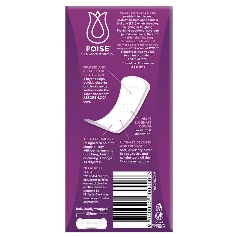 Poise Incontinence Liners Regular 26 Pack