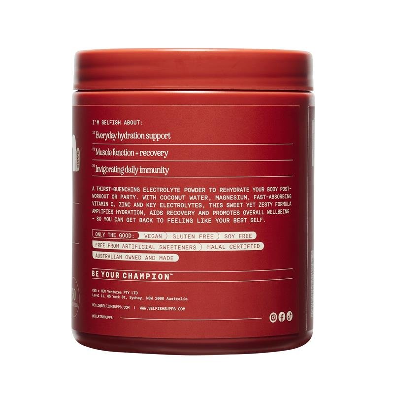 Selfish Hydrate Me Pink Lemonade Flavour 300g