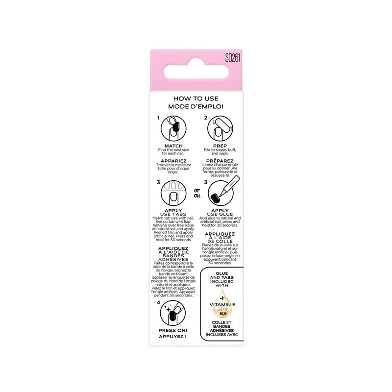 Sally Hansen Salon Effects Perfect Press-On Shortease Short Circute 30 Pieces