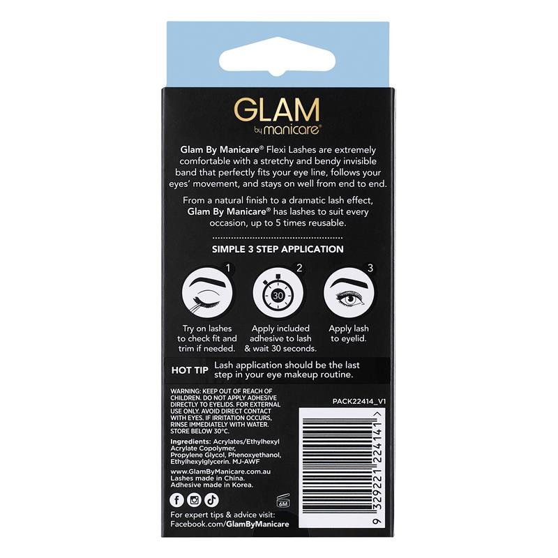 Glam By Manicare River Flexi Lashes Natural