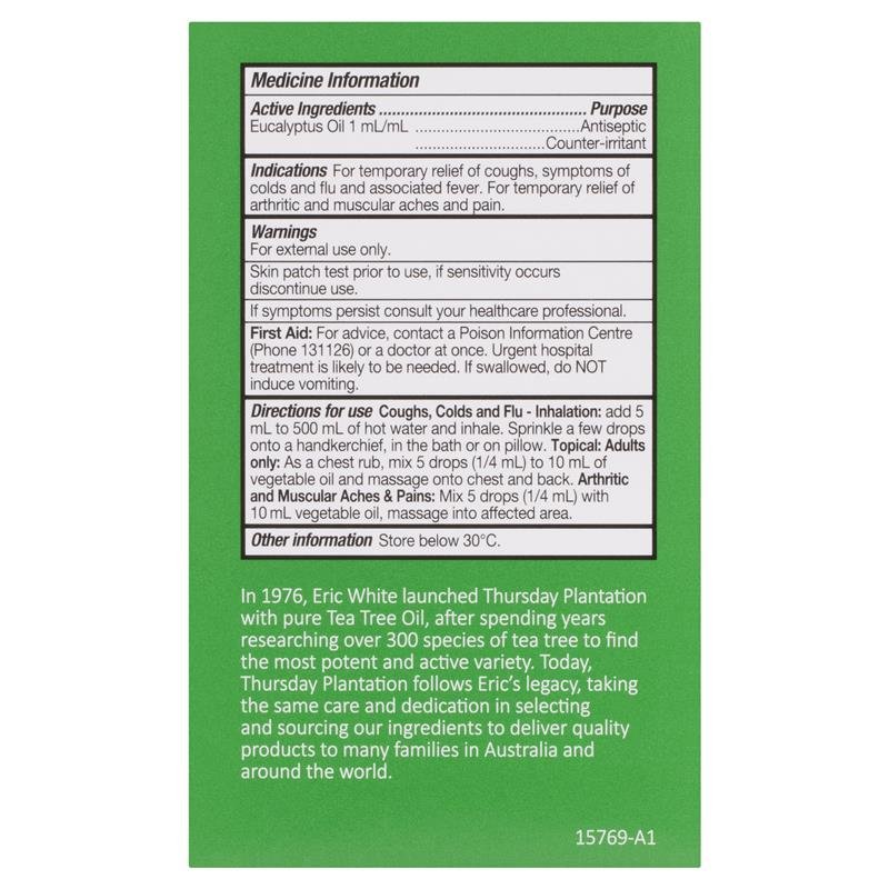 Thursday Plantation 100% Pure Eucalyptus Oil 50ml