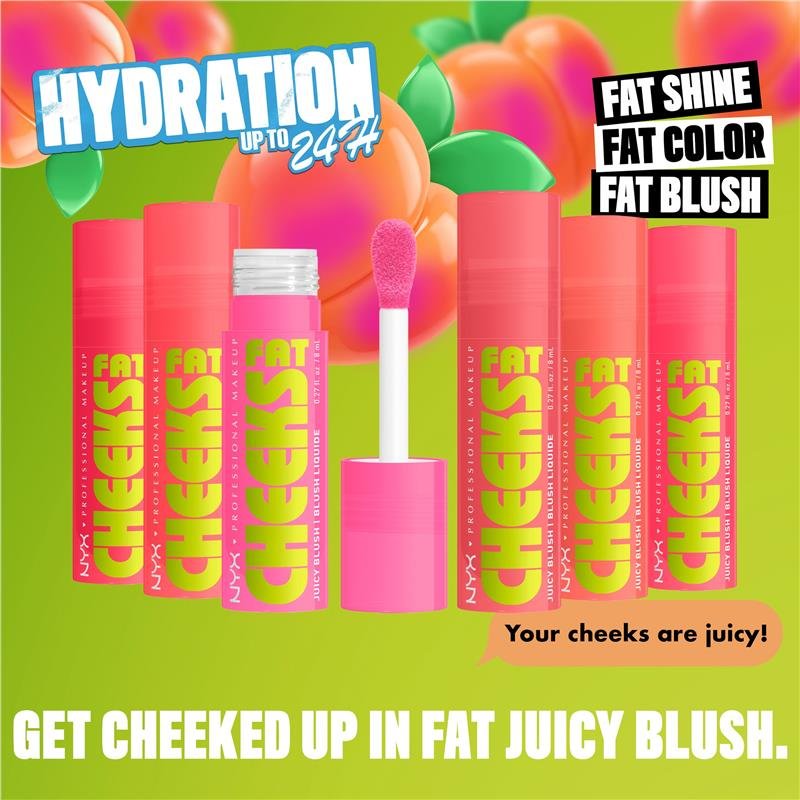 NYX Fat Cheeks Blush Peach Plunge