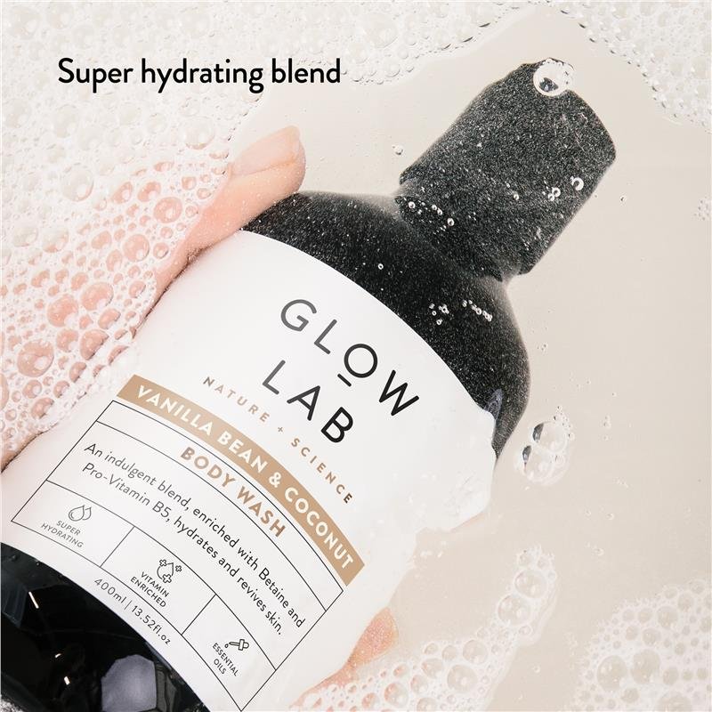 Glow Lab Vanilla Bean & Coconut Body Wash 900ml