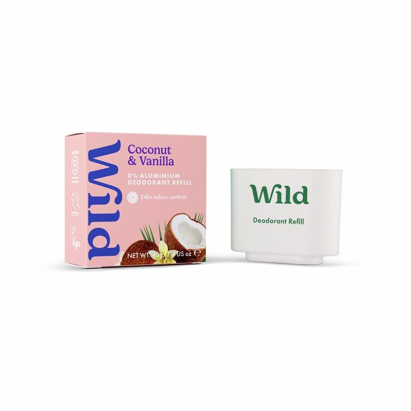 Wild Deodorant Stick Refill Fresh Coconut & Vanilla 40g