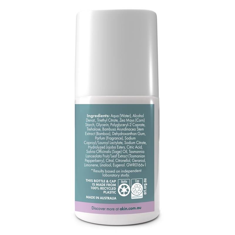 Akin Geranium & Wood Deodorant Roll On 65ml