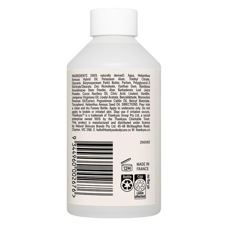 Thankyou Antiperspirant Deodorant Coconut & Santal Refill 100ml