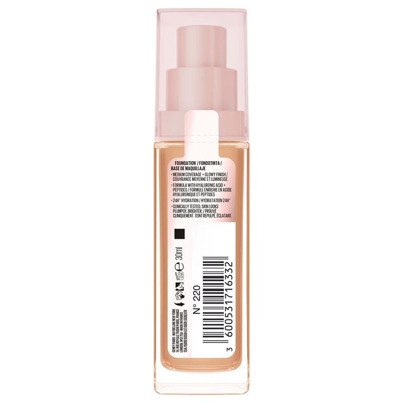 Maybelline Lifter Plump & Glow Foundation 220