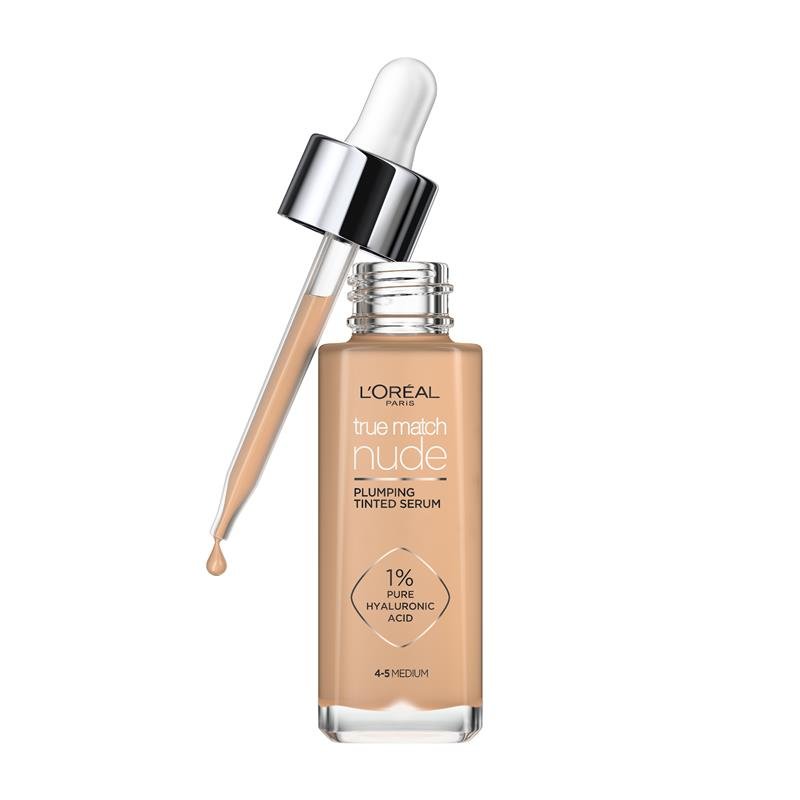 L'Oreal Paris True Match Nude Plumping Tinted Serum 4-5 Medium