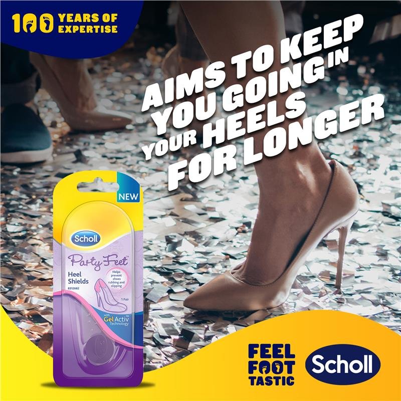 Scholl Party Feet Gel Heel Shield