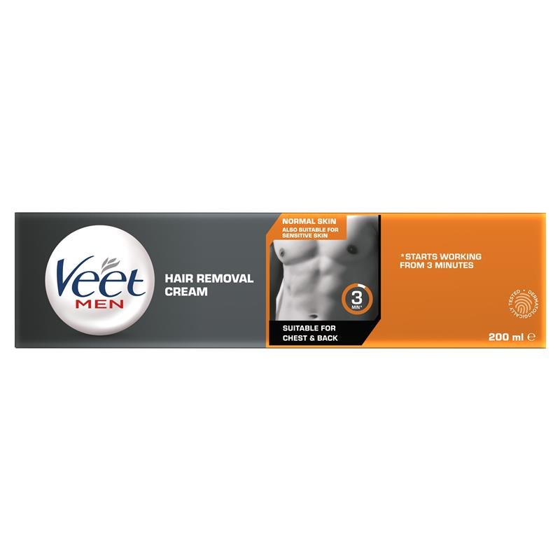 Veet For Men Hair Removal Cream Normal Skin 200ml