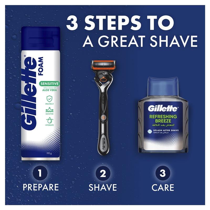 Gillette Sensitive Protecting Shave Foam 245g